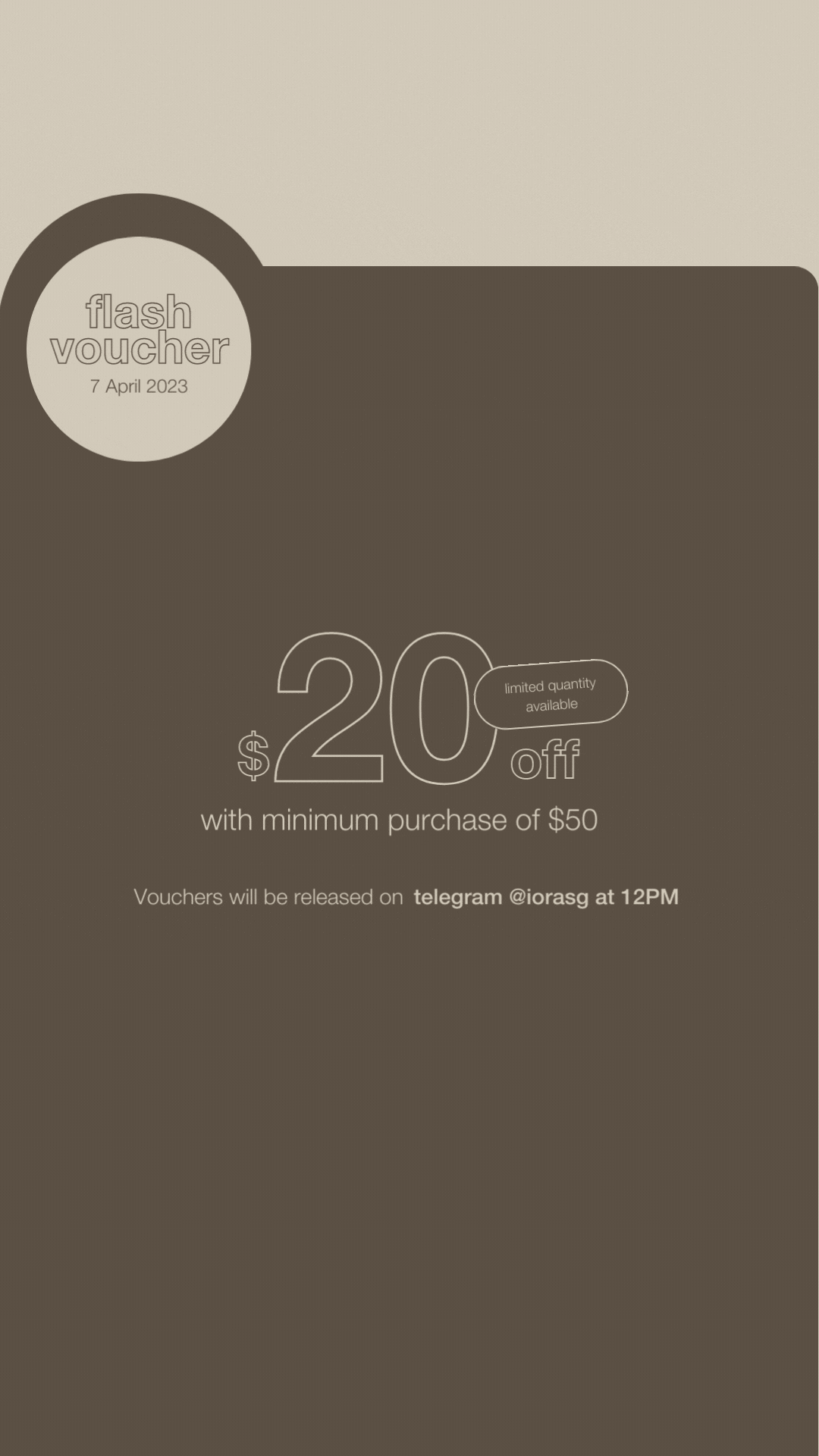 20 Good Friday Flash Voucher iORA